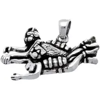 MOOYE ® - Collectie Zilveren Duikman en Duikvrouw kettinghanger