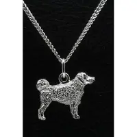 MOOYE ® - Collectie Zilveren Wetterhoun ketting hanger - groot