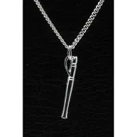 MOOYE ® - Collectie Zilveren Blokfluit ketting hanger - klein