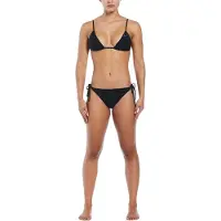 Nike Driehoekige bikinitop voor dames met strik aan de achterkant (Zwart)
