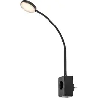 Rabalux Tivro 71284 - Nachtlamp - 4W verstelbare LED-wandlamp - IP2 - 3 kleurtemperatuurvarianten - Zwart