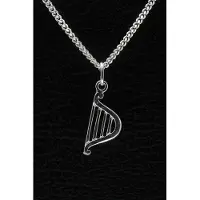 MOOYE ® - Collectie Zilveren Harp ketting hanger - 2