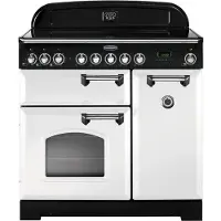 Rangemaster Classic Deluxe 90 Ceramic Range-fornuis Electrisch Keramisch Wit