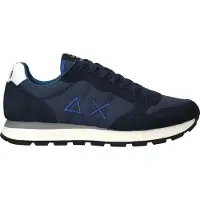 Sun68 Sneakers laag 'Men's Tom Sneakers in Nylon and Suede' navy
