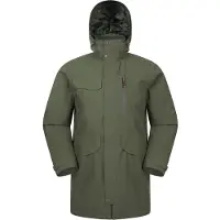 Mountain Warehouse Waterdicht gewatteerd herenjack (Groen)
