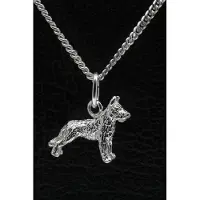 MOOYE ® - Collectie Zilveren Picardische herder ketting hanger - klein