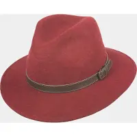 Hatland Eusebio - Wollen hoed - Bordeaux rood - Assorti - S