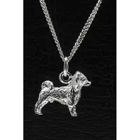 MOOYE ® - Collectie Zilveren Phalene nachtvlinder ketting hanger - groot