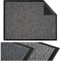 Famanu – Antislip deurmat 40 x 60 cm, voor binnen en buiten gebruik, antraciet