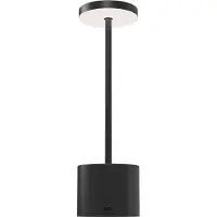 Braytron LED Tafellamp Draadloos Oplaadbaar - - Aanpasbare Lichtkleur 3000K-4000K-6500K - Spatwaterdicht IP44 - USB-C - Zwart