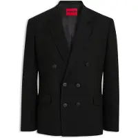 HUGO Modern-fit blazer van twill met hoogwaardig stretchmateriaal