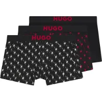 HUGO Boxershorts vuurrood / zwart / wit