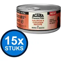 Acana 15x - Premium Pate Cat Salmon & chicken - Kattenvoer Natvoer - 85 g