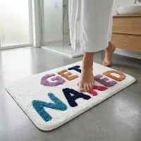 Famanu – Antislip vloerkleed en deurmat, absorberend en zacht, ideaal voor badkamer en entree, modern design