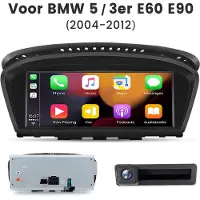 Hexinex HexinexMarket - Autoradio Geschikt voor BMW E60 E61 E90 E91 CIC-Systeem -- Draadloos CarPlay, Android Auto, multimediaspeler, GPS NAVI -- 2GB+64GB