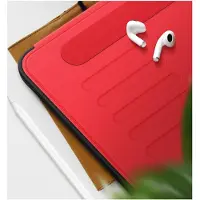 Mobigear Tablethoes geschikt voor Apple iPad 10 (2022) Hoes | Magnetic Folio Bookcase + Stylus Houder - Rood