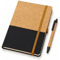 VHV - A5 Notitieboek Giftset - Journal met Pen en 200 Pagina's 80g Papier - Kantoor/School - zwart