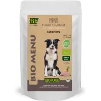 BF Petfood 14x150 gr organic hond kalkoen menu pouch hondenvoer