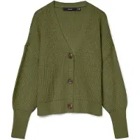 Vero Moda Gebreid vest 'VMLea' mosterd