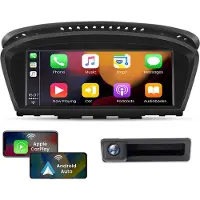 Hexinex HexinexMarket Autoradio Geschikt voor BMW E60 E61 E90 E91 CCC-Systeem - Draadloos CarPlay, Android Auto, multimediaspeler, GPS NAVI, RDS, 64GB +camera