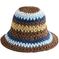 Next Hoed sand / navy / lichtblauw / chocoladebruin