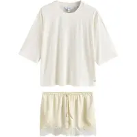 Next Pyjama ivoor / pasteelgeel