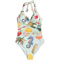 Next Badpak groen / gemengde kleuren