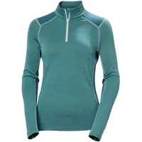 Helly Hansen Lifa Merino Middengewicht 1/2-rits, dames, groen