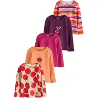 Next Shirt ecru / donkerlila / abrikoos / donkerroze / roodviolet
