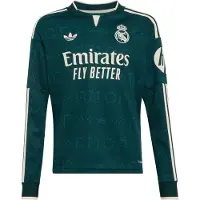 Adidas Real Madrid 26/27 Jersey Away Junior Long Sleeve T-shirt Grijs 7-8 Years Kinderen