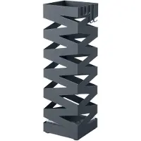 Famanu – Parapluhouder van staal en PET-plastic, vierkant, 15,5 x 15,5 x 49 cm