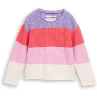 Tom Tailor Trui lavendel / koraal / rosa / wit