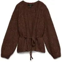 Vero Moda Gebreid vest 'VMBERRY' chocoladebruin