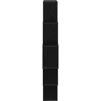 vidaXL Wandplank Zwart eiken 120 x 20 x 136 cm Bewerkt hout
