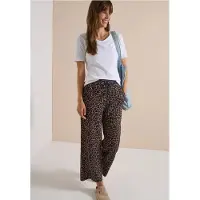 Cecil Dames Broek met Wide Leg pijpen van Silk-Touch-kwaliteit - Bruin - XXL