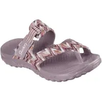 SKECHERS Reggae-sandalen met zigzagpatroon voor dames (Veelkleurig/Roze)