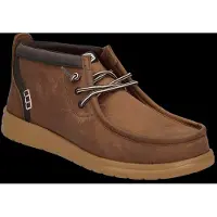 HEY DUDE Chukka Boots 'Wally Mid GripR Leather' bruin
