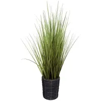 Oosterik Home Siergras groen in pot H 130 cm kunstplant