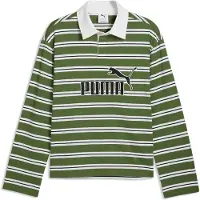 Puma Functioneel shirt 'Essentials Elevated No. 1' olijfgroen / zwart / wit