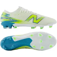 New Balance Furon V9 Pro Gras Voetbalschoenen (FG) Wit Geel Blauw