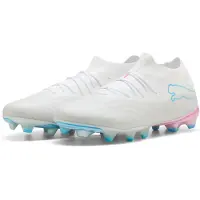 Puma Future 9 Match Gras / Kunstgras Voetbalschoenen (MG) Wit Felblauw Felroze