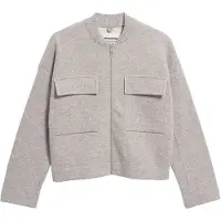 Armedangels Gebreid vest 'BOMBER' lichtbeige