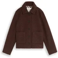 Tom Tailor Fleece jas bruin