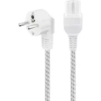 Pro 93314 - C15/C16 Stroomkabel - 200cm Rubber/Nylon - Wit