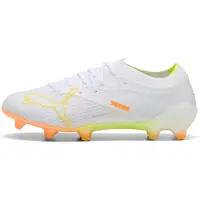Puma Ultra Nitro 7 Pro Gras Voetbalschoenen (FG) Wit Geel Oranje