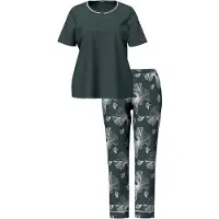 Ulla Popken Pyjama donkergrijs / gemengde kleuren