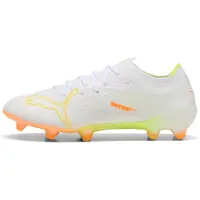 Puma Ultra Nitro 7 Ultimate Gras Voetbalschoenen (FG) Wit Geel Oranje