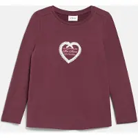 s.Oliver Shirt bordeaux / wit