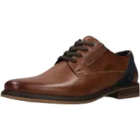 Bugatti Veterschoen donkerblauw / cognac
