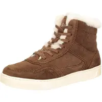 Sioux - MAITES SNEAK 006-LF - Hoge sneakersVeterbootsDames veterschoenenDames sneakersHalf-hoge schoenen - Kleur: Cognac - Maat: 42